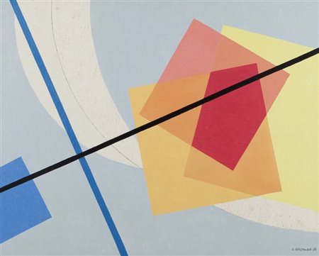 LUIGI VERONESI (1908-1998) Costruzione DX 2 1994acrilico su tela cm...