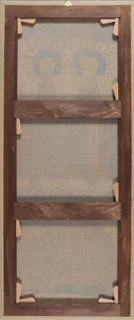 MARTIN BRADLEY (1931-) Badhisattur of the earth 1978olio su carta intelata cm...