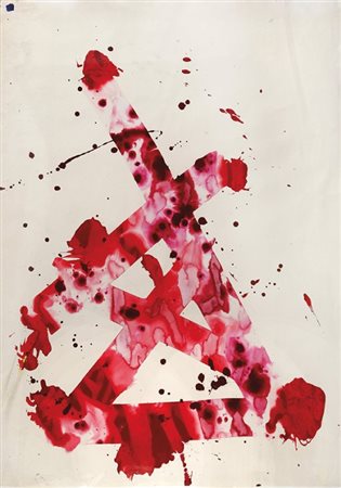 SAM FRANCIS (1923-1994) S F 78.94 1978acrilico su carta cm 111x80firmato sul...