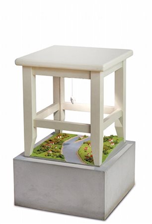 KABAKOV ILYA & EMILIA (-) Angel and landscape 2001materiali vari cm...