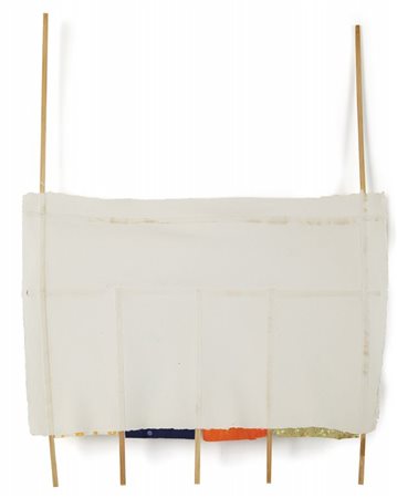 ROBERT RAUSCHENBERG (1925-2008) Box Cars (bones and unions) 1975bambù e...