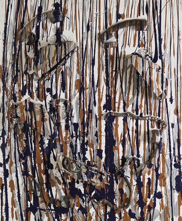 FERNANDEZ ARMAN (1928-2005) Senza titolo 1998telefoni tagliati e acrilici su...