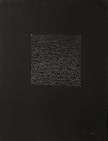 PAOLO ICARO (1936-) Palmo quadrato 1973 grafite su cartoncino cm...