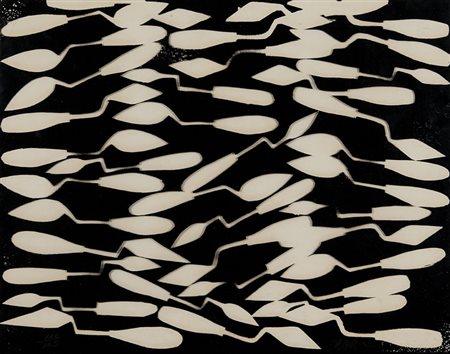 FERNANDEZ ARMAN (1928-2005) Senza titolo serigrafia su acetato cm...