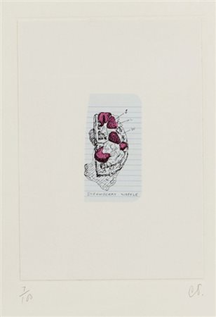 CLAES OLDENBURG (1929-) Notes in handserigrafia cm 25x20esemplare...