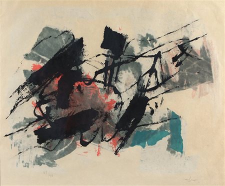 AFRO BASALDELLA (1912-1976) Isola del Giglio 1959litografia e calcografia su...