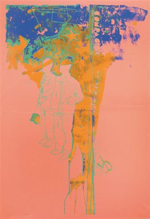 MARIO SCHIFANO (1934-1998) Compagni e Compagne 1971-1972serigrafia su tela,...