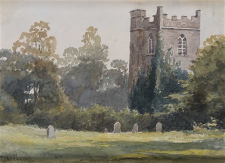 Terrick John Williams (Liverpool 1860 - Plymouth 1936) - "Scorcio di campagna...