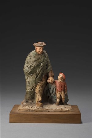 Cleto Tomba (Castel San Pietro 1898 - Bologna 1987) - "La passeggiata"...