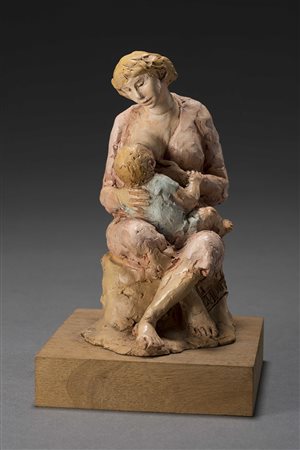 Cleto Tomba (Castel San Pietro 1898 - Bologna 1987) - "L'allattamento"...