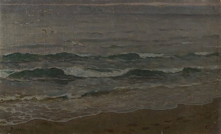 Luigi Rossi (Castagnola 1853 - Sala Capriasca 1923) - "Alassio" olio su...