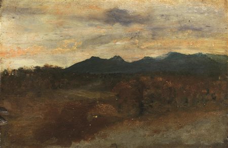 Giuseppe De Nittis(Barletta 1846 - Saint-Germain-en-Laye 1884)PAESAGGIOolio...