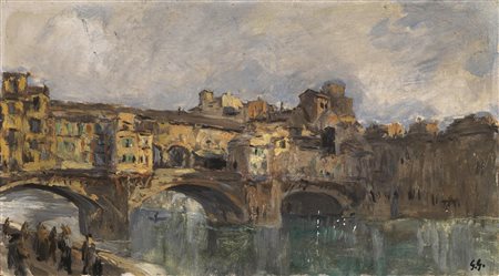 Giuseppe Graziosi(Savignano Sul Panaro 1879 - Firenze 1942)PONTE VECCHIO,...
