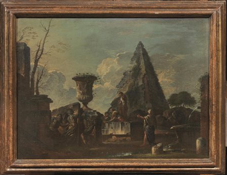 Giovanni Ghisolfi(Milano 1632-1683)PREDICA DI UNA SIBILLA TRA LE ROVINEolio...