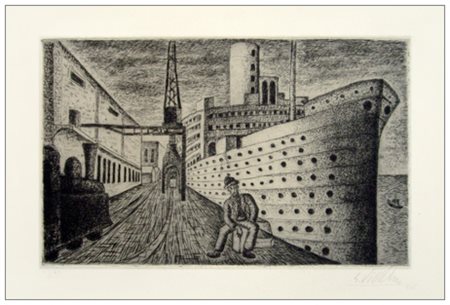 GIUSEPPE VIVIANI Agnano Pisano 1898 – Pisa 1965 L’emigrante 1936 Puntasecca...