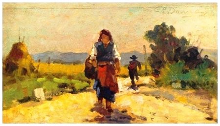 CARLO DOMENICI Livorno 1898 – Valdana di Portoferraio 1981 Senza titolo Olio...