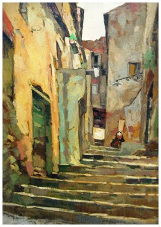 CARLO DOMENICI Livorno 1898 – Valdana di Portoferraio 1981 Senza titolo Olio...