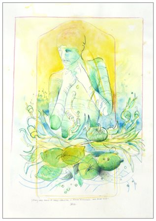 ITALO SCELZA Avellino 1939 (Studio) delle stanze di Careggi – Valentina e i...