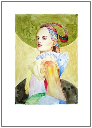 FABIO CARMIGNANI Pistoia 1970 Senza titolo 2009 T.m. e acquerello su...