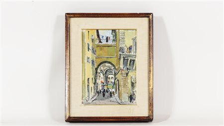 RODOLFO MARMA (1923-1999) Via Val di Lamona 1969 olio su cartone telato,...