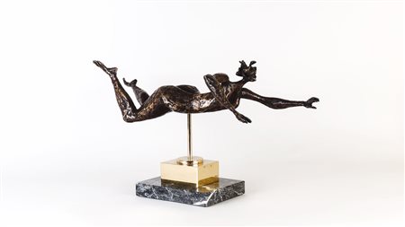 LUCIANO MINGUZZI (1911-2004) La nuotatrice scultura in bronzo, es 49/195,...