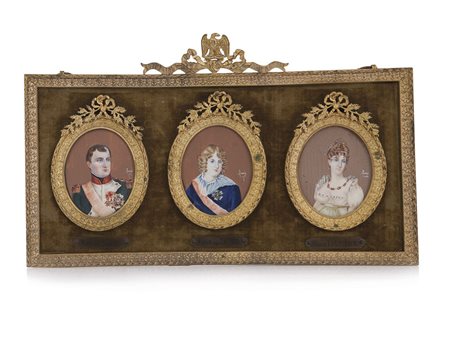 PITTORE DEL XX SECOLO Ritratto di Napoleone IRitratto del Re di RomaRitratto...