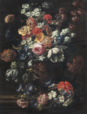 BOSSCHAERT JEAN BAPTISTE Anversa 16/12/1667 - Anversa 1746Vaso di fiori, 1730...