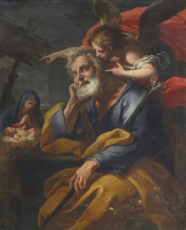 TREVISANI FRANCESCO Capodistria 1656 - Roma 1746(attribuito a)Il sogno di San...