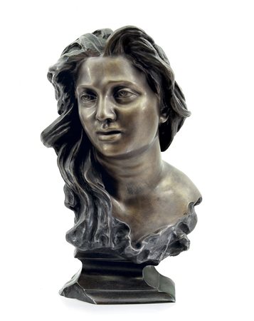 GEMITO VINCENZO Napoli 16/07/1852 - 01/03/1929Busto di AnnaBronzo, alt. cm...