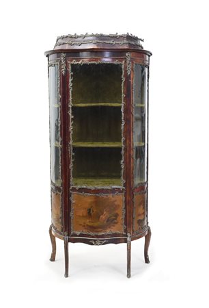 MOBILE DEL XIX SECOLO VETRINA DECORATA IN LACCA VERNIS MARTIN, FINE XIX...