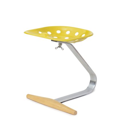 CASTIGLIONI ACHILLE Milano 16/02/1918 - Milano 02/12/2002SGABELLO "MEZZADRO",...