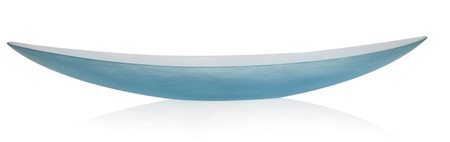 VENINI CANOA IN VETRO BATTUTO, VENINI, L.DIAZ DE SANTILLANA E T.SCARPA, 1990,...