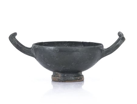 ARCHEOLOGIA KILIX APULA IN TERRACOTTA VERNICIATA, MAGNA GRECIA, IV SECOLO...