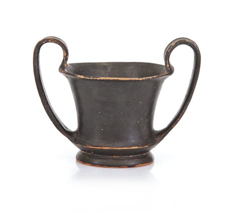 ARCHEOLOGIA KANTHAROS APULO IN TERRACOTTA VERNICIATA, MAGNA GRECIA, V-IV...