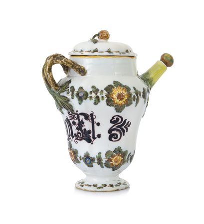 ANTONIBON ORCIOLO DA FARMACIA IN MAIOLICA, NOVE DI BASSANO, ANTONIBON, XVIII...