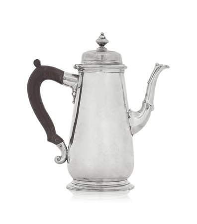 ARGENTI D'EPOCA CAFFETTIERA GIORGIO I IN ARGENTO, LONDRA, 1718, ARGENTIERE...