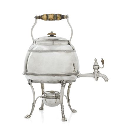 ARGENTI D'EPOCA TEA KETTLE GIORGIO III IN ARGENTO, LONDRA, 1810, ARGENTIERI...