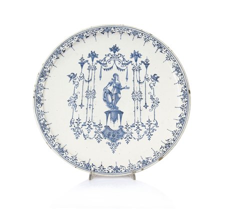 ROSSETTI ALZATA IN MAIOLICA, LODI O TORINO, XVIII SECOLO, MANIFATTURA...