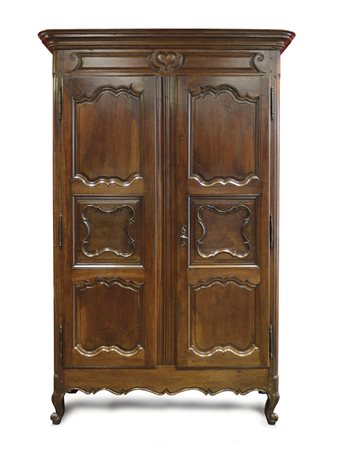 MOBILE DEL XVIII SECOLO ARMADIO IN NOCE, XVIII SECOLO, a due ante con...