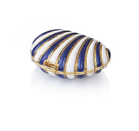 OGGETTISTICA VARIA SCATOLINA PORTAPILLOLE IN ORO GIALLO, XX SECOLO, a...