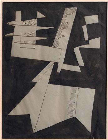 Alberto Magnelli (1888-1971), Senza Titolo, 1941 encre et encre de chine sur...