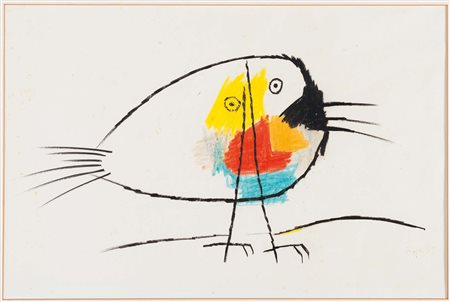 Roberto Crippa (1921-1972), Senza titolo, 1959 pastello su carta, cm 64x88,...