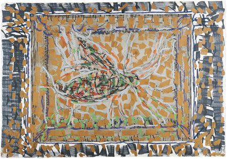 Jean-Paul Riopelle (1923-2002), M.M 26, 1989 tecnica mista su carta, cm...