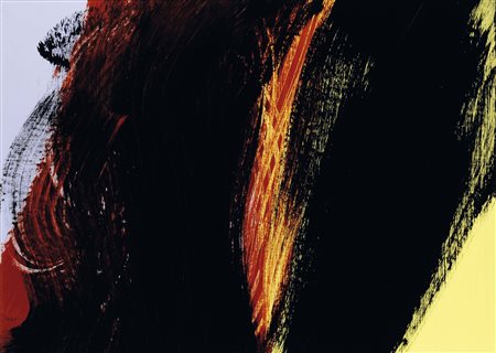 Hans Hartung (1904-1989), T1977-R26, 1977 acrilico su tela, cm 73x100,...