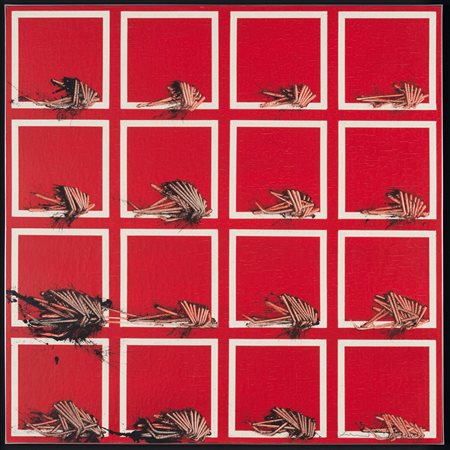 Emilio Scanavino (1922-1986), Senza Fine olio su tela, cm 80x80, firmato in...