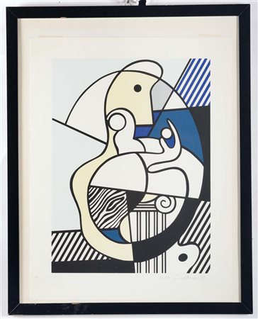 Roy Lichtenstein (1923-1997), Homage to Max Ernst, 1975 serigrafia a colori,...