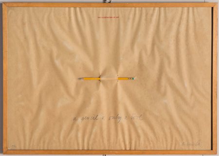Antonio Dias (1944), The illustrion of Art, a pencil is only a tool, 1971...