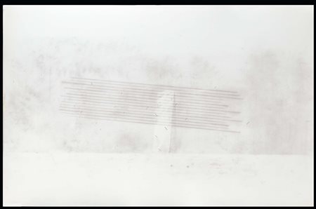 Marco Gastini (1938), Progetto per parete, anni '70 matita su cartoncino, cm...