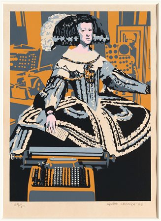 Equipo Cronica (1964-1981), Infanta, 1968 serigrafia a colori, cm. 50x70...