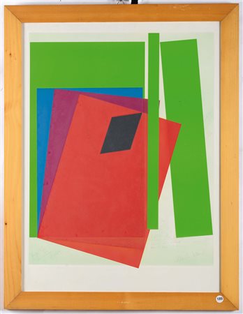 Alberto Biasi (1937), Senza Titolo tecnica mista, cm 55x75, firmato in basso...